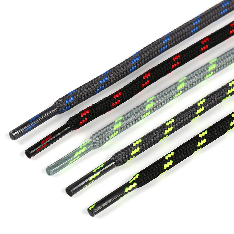Factory wholesale hiking shoes shoelaces outdoor tooling martin boots round thick wear-resistant non-slip polyester shoelace rope