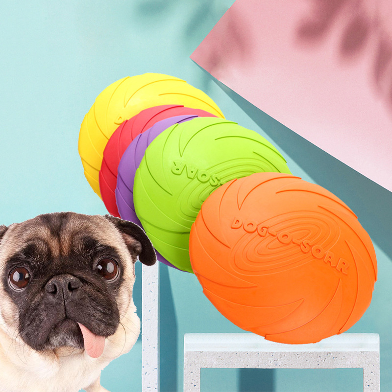 Amazon Explosions Pet Dog Frisbee Outdoor Throwing Training Tooth Resistant Molar Toy Multifunctional Milk Flavor Toy