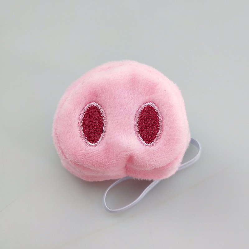 Halloween Cross-border Explosions Cute Pink Piglet Ears Nose Four-piece Headband Cartoon Plush Animal Headband
