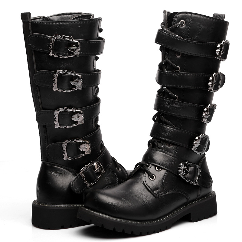High men's boots AliExpress explosions model 555 extra large size boots 46 men's boots 45 riding boots men's model 555