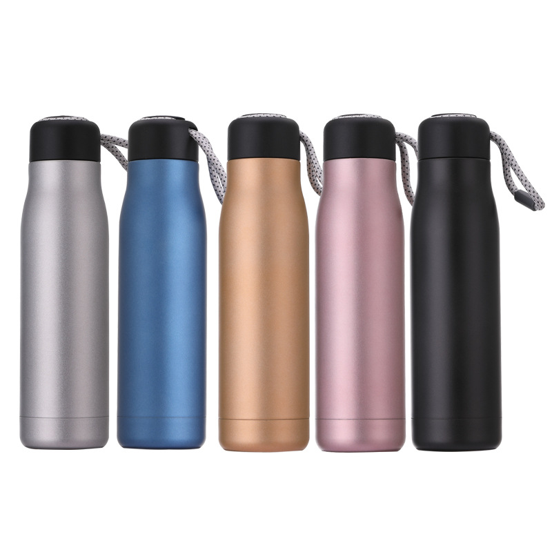 Portable large capacity vacuum cup female Men's Fitness stainless steel thermal kettle outdoor sports water cup gift customization