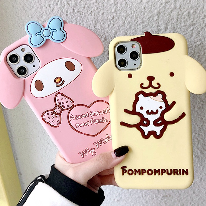 Factory wholesale cute big-eared Mimi dog case for iPhone 15 Pro, Apple 6 cartoon silicone cover