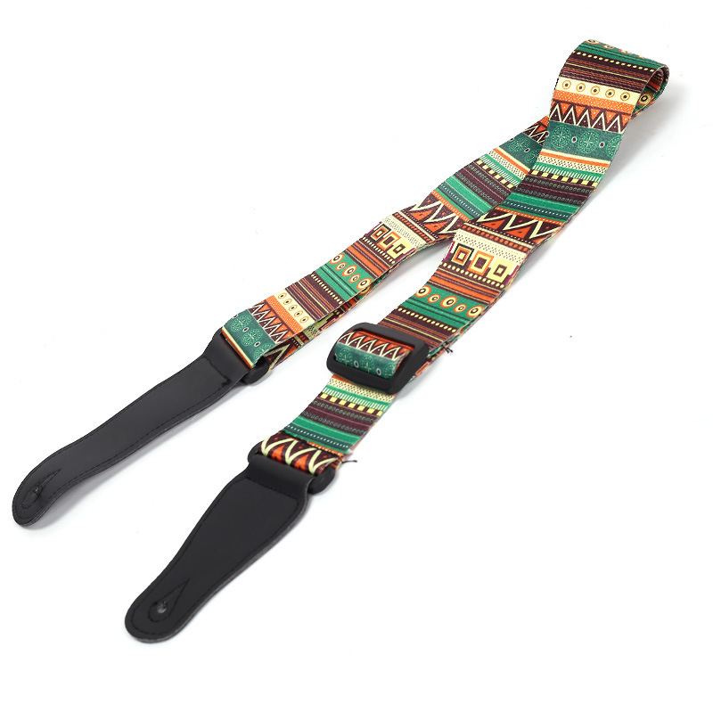 Guitar Widened Strap Folk Acoustic Guitar Strap Ukulele Painted Shoulder Strap Polyester Printed Strap Wholesale