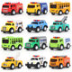 New funny cartoon pull back alloy car model Pocket toy car children's mini palm treasure Q version car