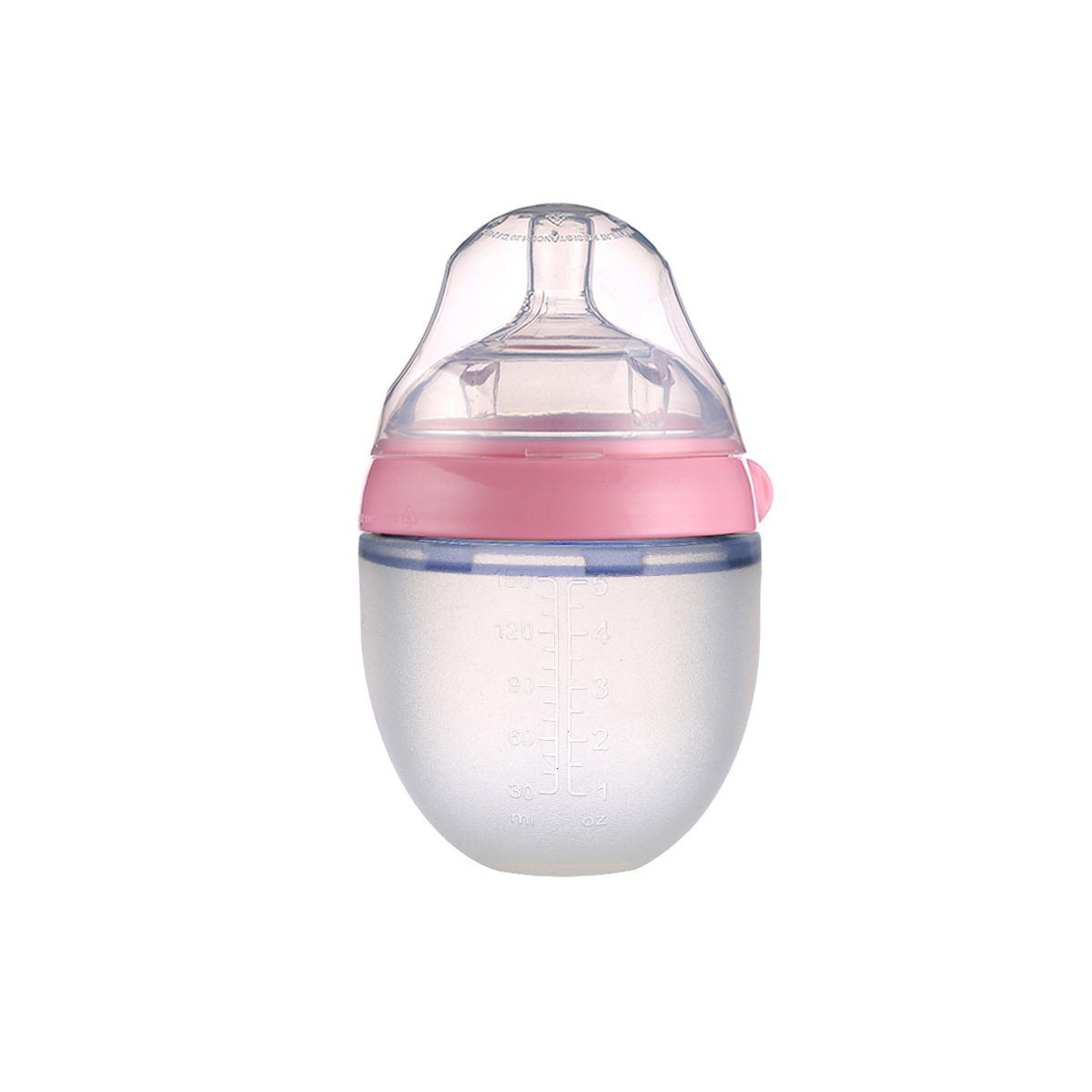 Source manufacturers cross-border American standard baby bottle ultra-wide caliber silicone bottle anti-flatulence anti-fall baby bottle