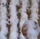 40g white fire piece feather strip 2 M/strip