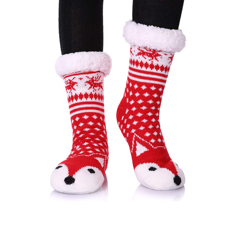 冬のクリスマスの床の靴下の子供のじゅうたんの靴下の雪の靴下の家の靴下の月子の睡眠の靴下のスリッパの靴下の足のカバー|undefined