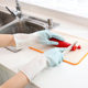 A008 dishwashing gloves female latex kitchen dish washing household clean and durable hand waterproof laundry gloves