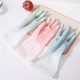 A008 dishwashing gloves female latex kitchen dish washing household clean and durable hand waterproof laundry gloves