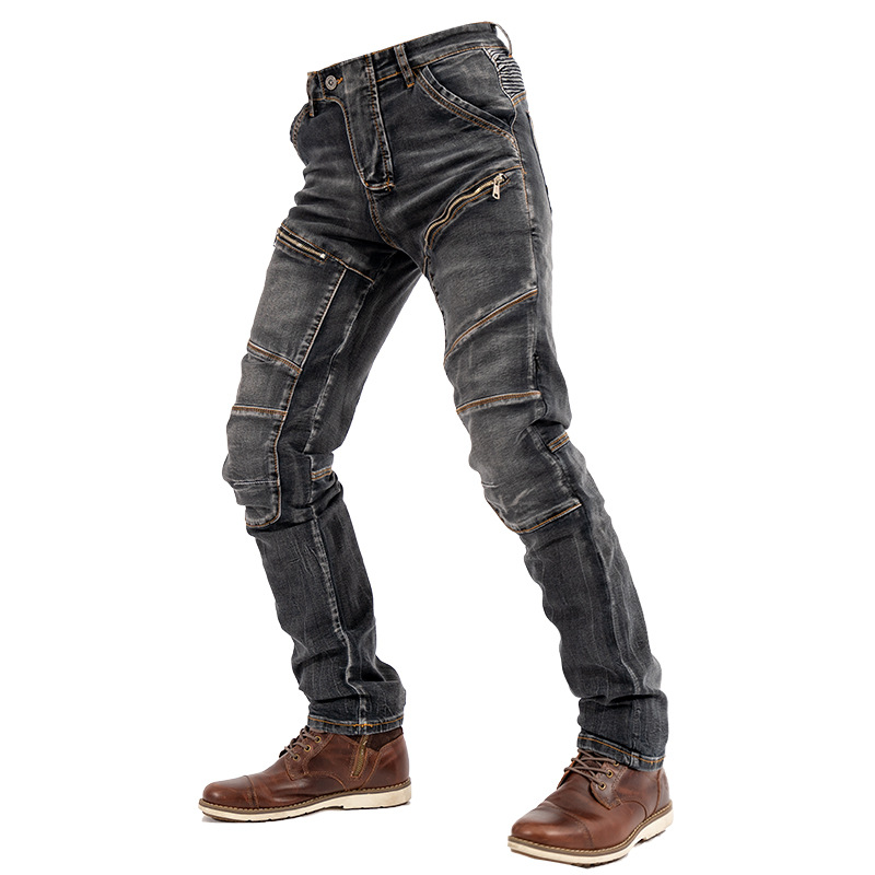 New MOTO PANTS Kevlar Motorcycle Jeans Men's High Elastic Motorcycle Riding Knight PANTS Racing PANTS