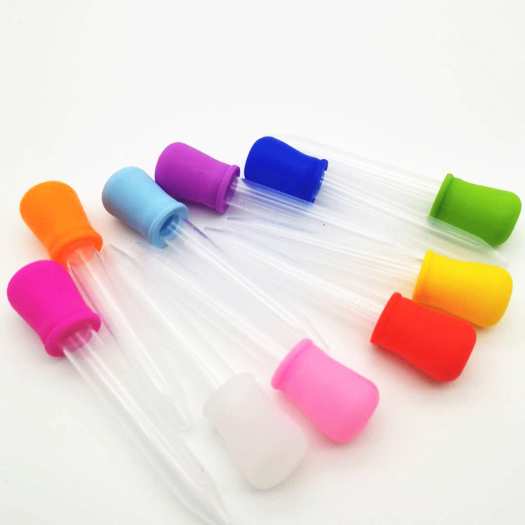 5ml silicone dropper for children and babies with scale anti-choking pill dropper for baby feeder water feeder
