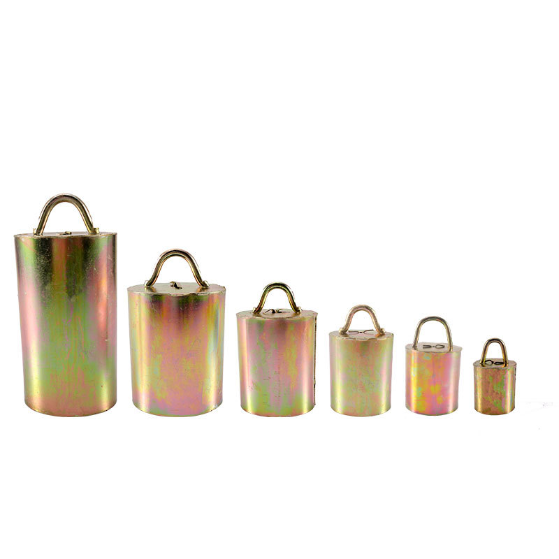 Galvanized Iron Cattle Bell Special Ring Anti-falling Heart Thickened Cattle Bell Yellow Cattle, Horse and Sheep Bell Anti-theft