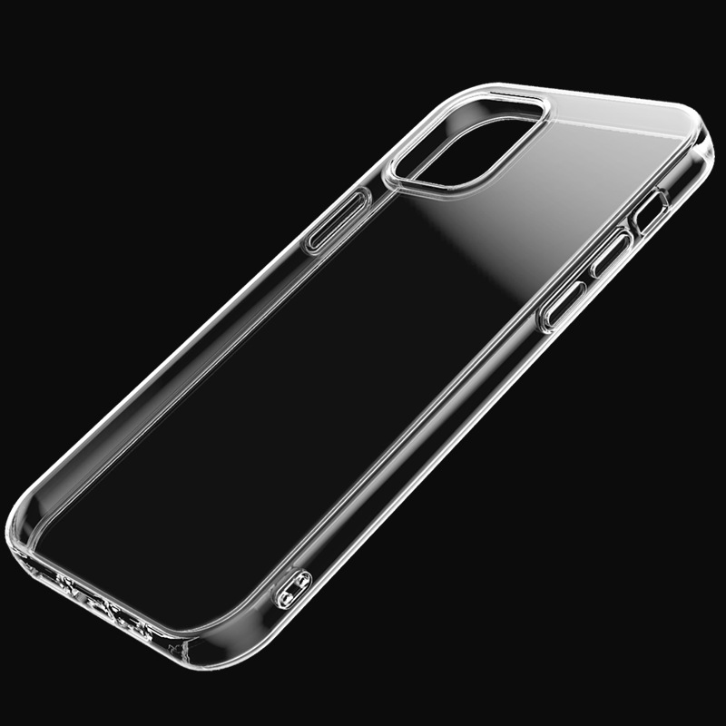 For iphone 12 mobile phone case 15 transparent tpu soft case 13Promax thick Apple 14 protective case Wholesale