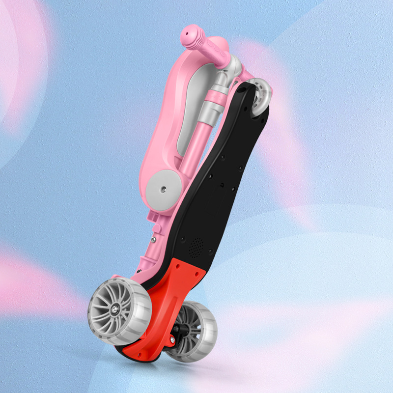 Children's scooter three-in-one baby one-legged can be mounted and can be slid 2-8 years old children's pedal scooter scooter