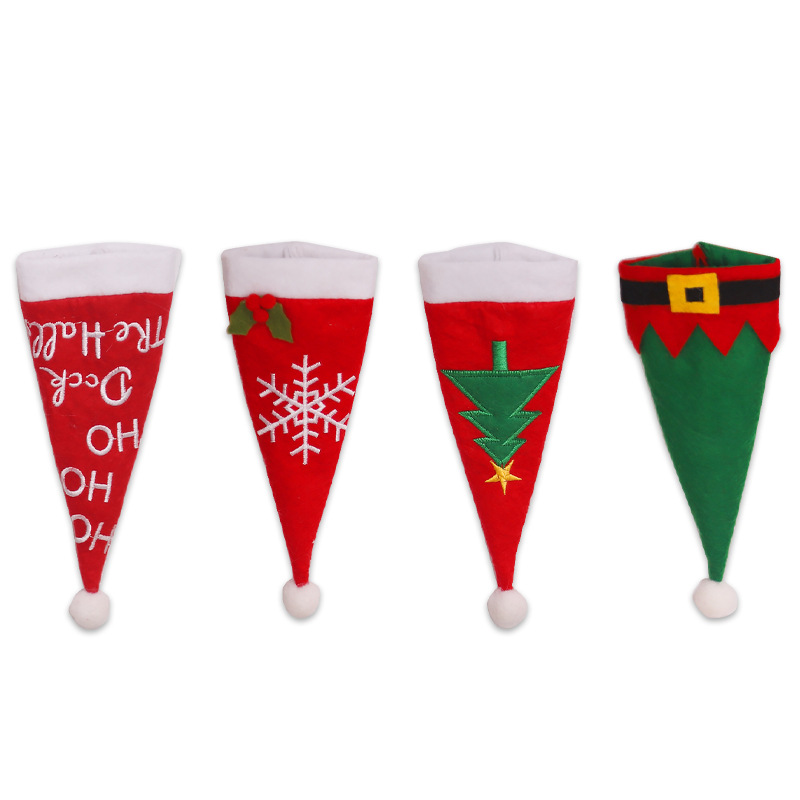 Jinmingguan cross-border specializes in Christmas decorations, non-woven knife and fork covers, Christmas table atmosphere decoration supplies and gifts