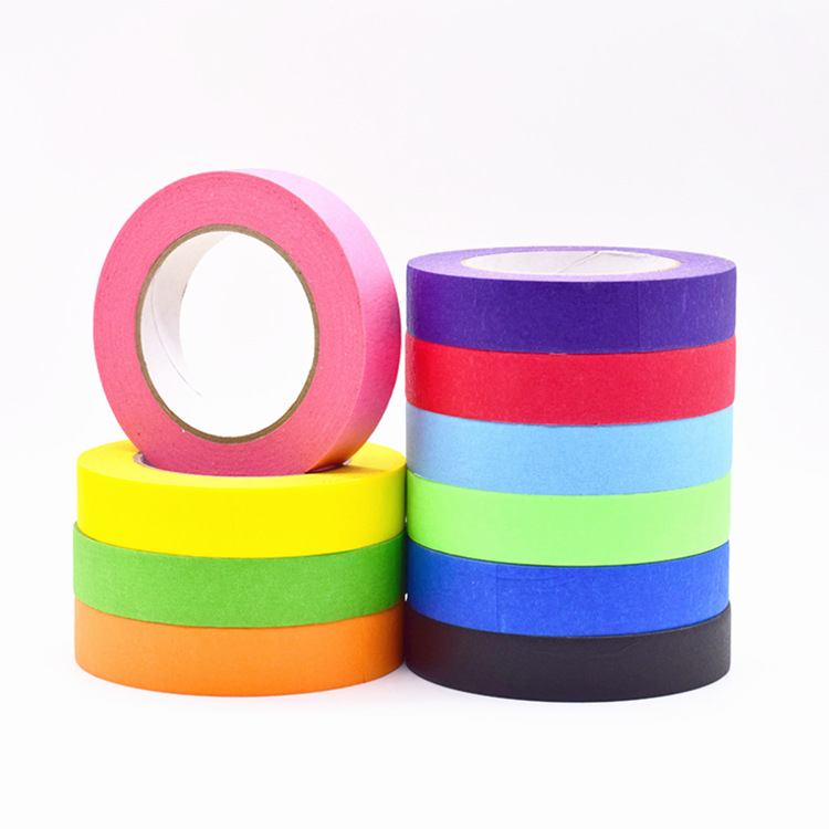 Color masking tape, no residual glue, no marks, wall decoration, sewing paper, spray paint, masking, art hand tear diy
