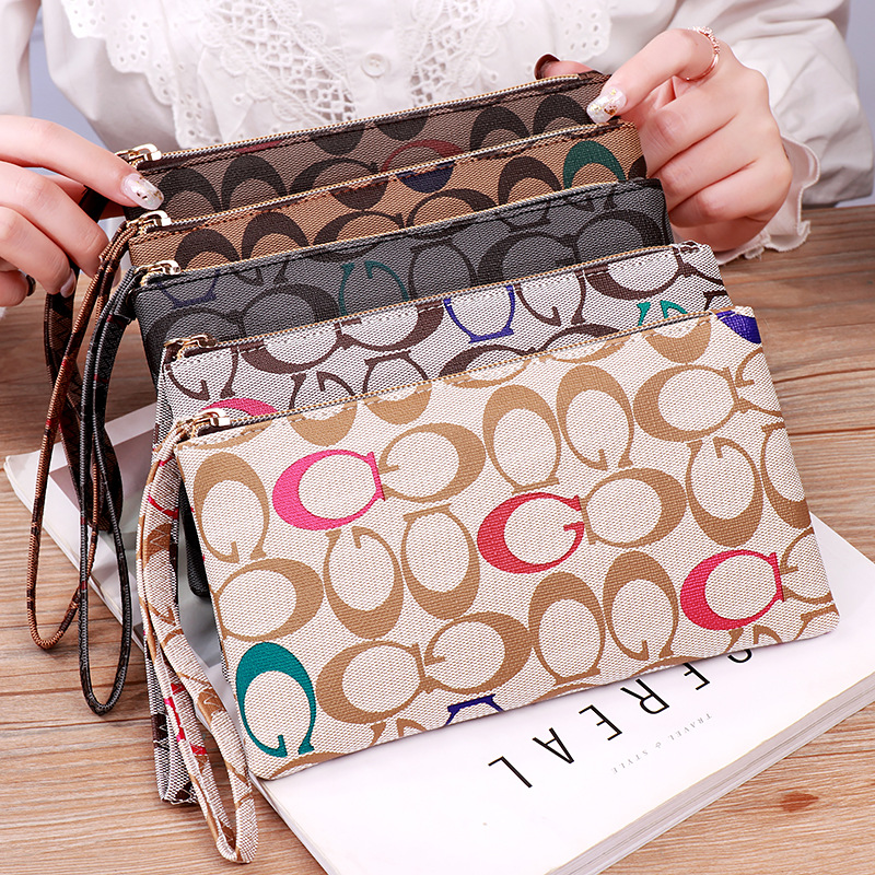 2024 Bag New Casual Long Clutch Bag Simple Fashion Shopping Coin Purse Mobile Phone Bag Women's Clutch Bag