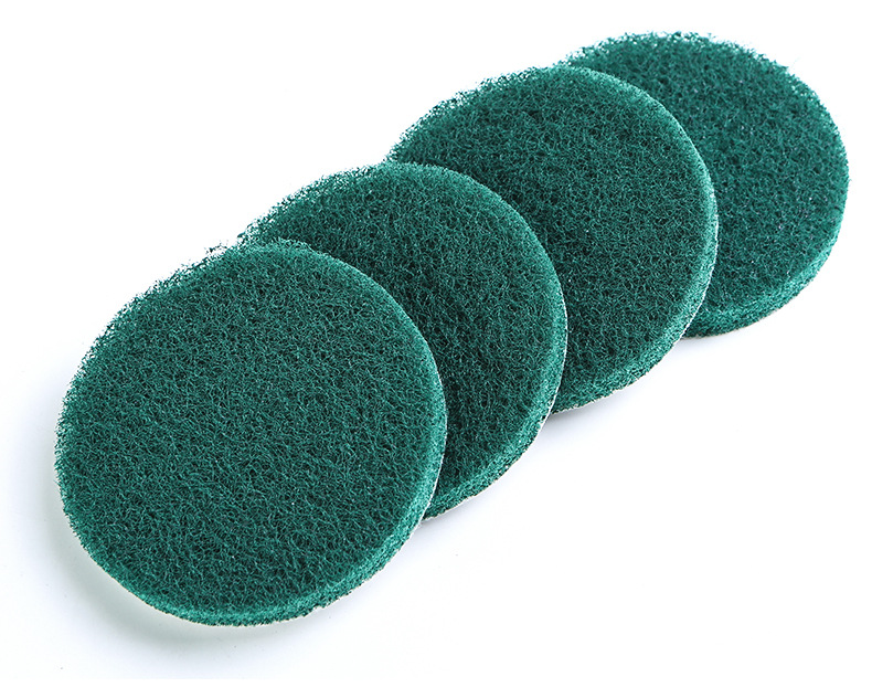 Industrial scouring cloth wholesale 4 inch 5 inch nylon Emery brushed cloth kitchen cleaning polishing flocking scouring cloth