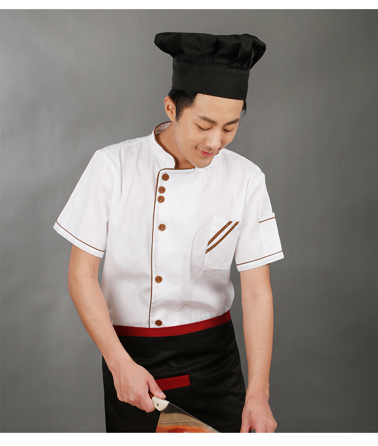 Autumn and winter hotel chef overalls long sleeve restaurant canteen cake room overalls summer short sleeve chef clothing wholesale