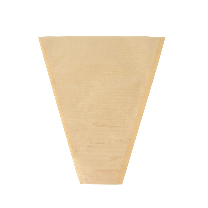 Creative kraft paper flower bag transparent flower bag literary retro high sense flower bag multi bag flower bag wholesale