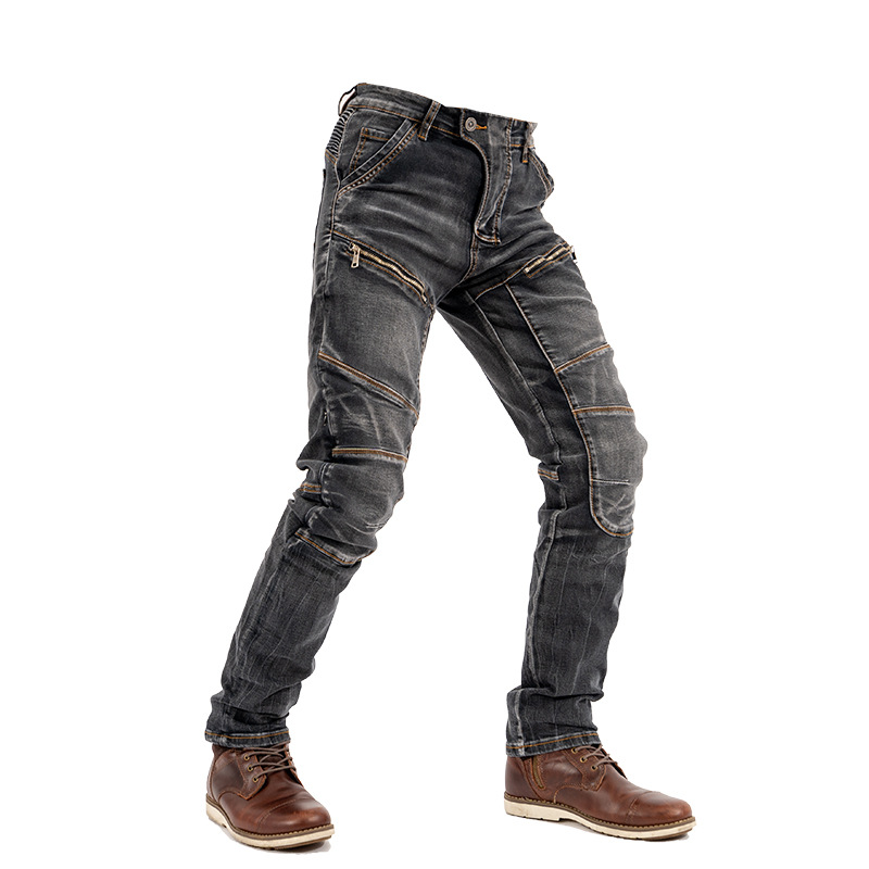 New MOTO PANTS Kevlar Motorcycle Jeans Men's High Elastic Motorcycle Riding Knight PANTS Racing PANTS