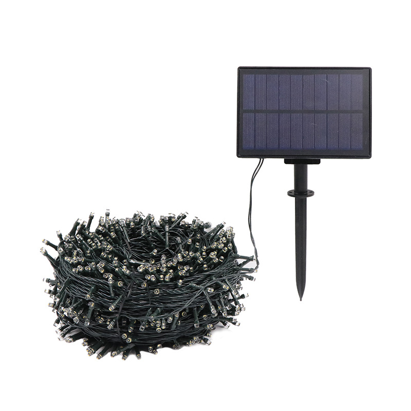 Led string lights solar copper wire lights star lights holiday Christmas decorative lights outdoor solar string lights plug