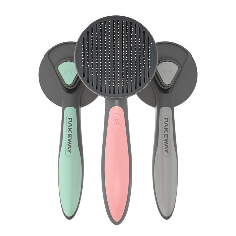 Cross-border Explosions Pet Comb Hair Removal Brush Cat Hair Removal Comb Dog Massage Comb T9 Self-cleaning Comb Cleaning Products