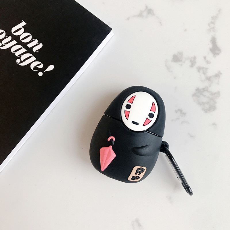 Source manufacturers umbrella faceless men's silicone earphone cover airpods2 generation faceless men's earphone cover cartoon ghost