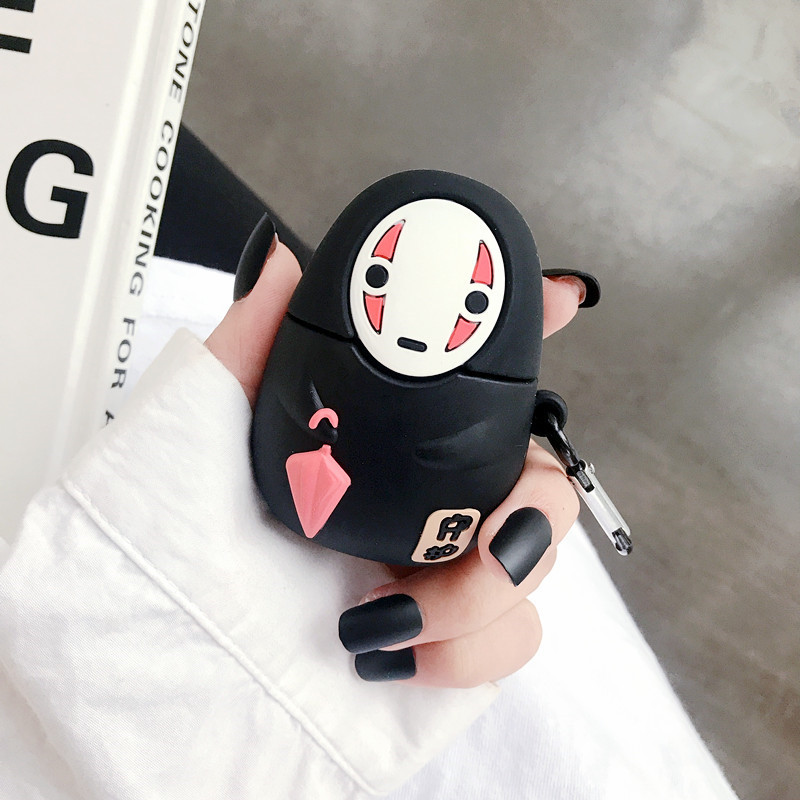 Source manufacturers umbrella faceless men's silicone earphone cover airpods2 generation faceless men's earphone cover cartoon ghost