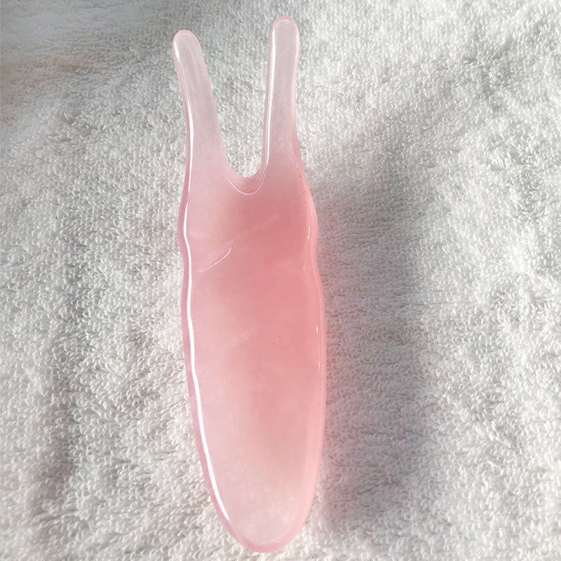 Resin beeswax five-tooth comb eye scraping Y-shaped fork massage plate nose scraping massage scraping piece scalp massage comb scraping