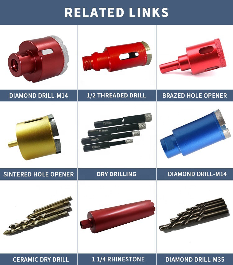 m10 ceramic brick drill bit concrete marble stone angle grinder hole opener sintered diamond reaming bit