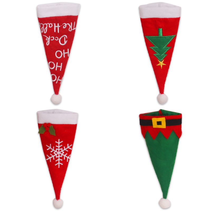 Jinmingguan cross-border specializes in Christmas decorations, non-woven knife and fork covers, Christmas table atmosphere decoration supplies and gifts