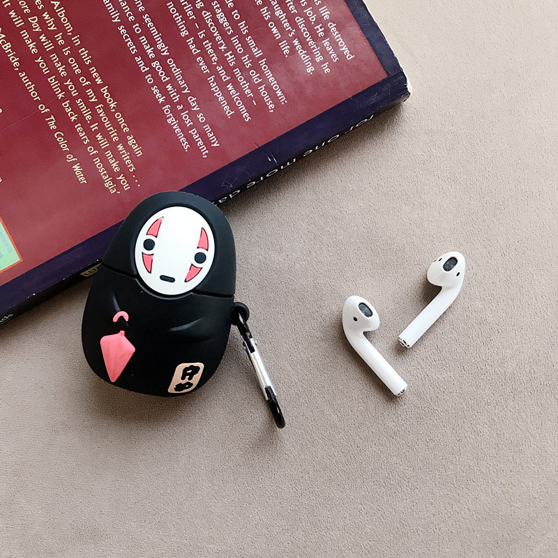 Source manufacturers umbrella faceless men's silicone earphone cover airpods2 generation faceless men's earphone cover cartoon ghost