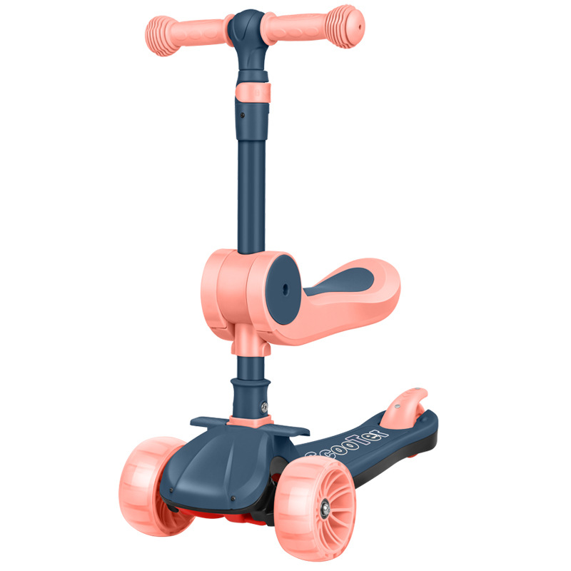 Children's scooter three-in-one baby one-legged can be mounted and can be slid 2-8 years old children's pedal scooter scooter
