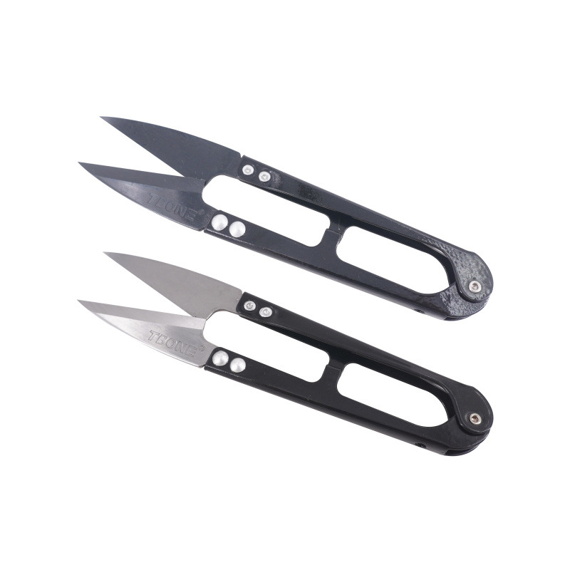 TBONE large spring yarn scissors U-shaped SK5 high carbon steel cross stitch scissors thread cut yarn scissors clothing scissors