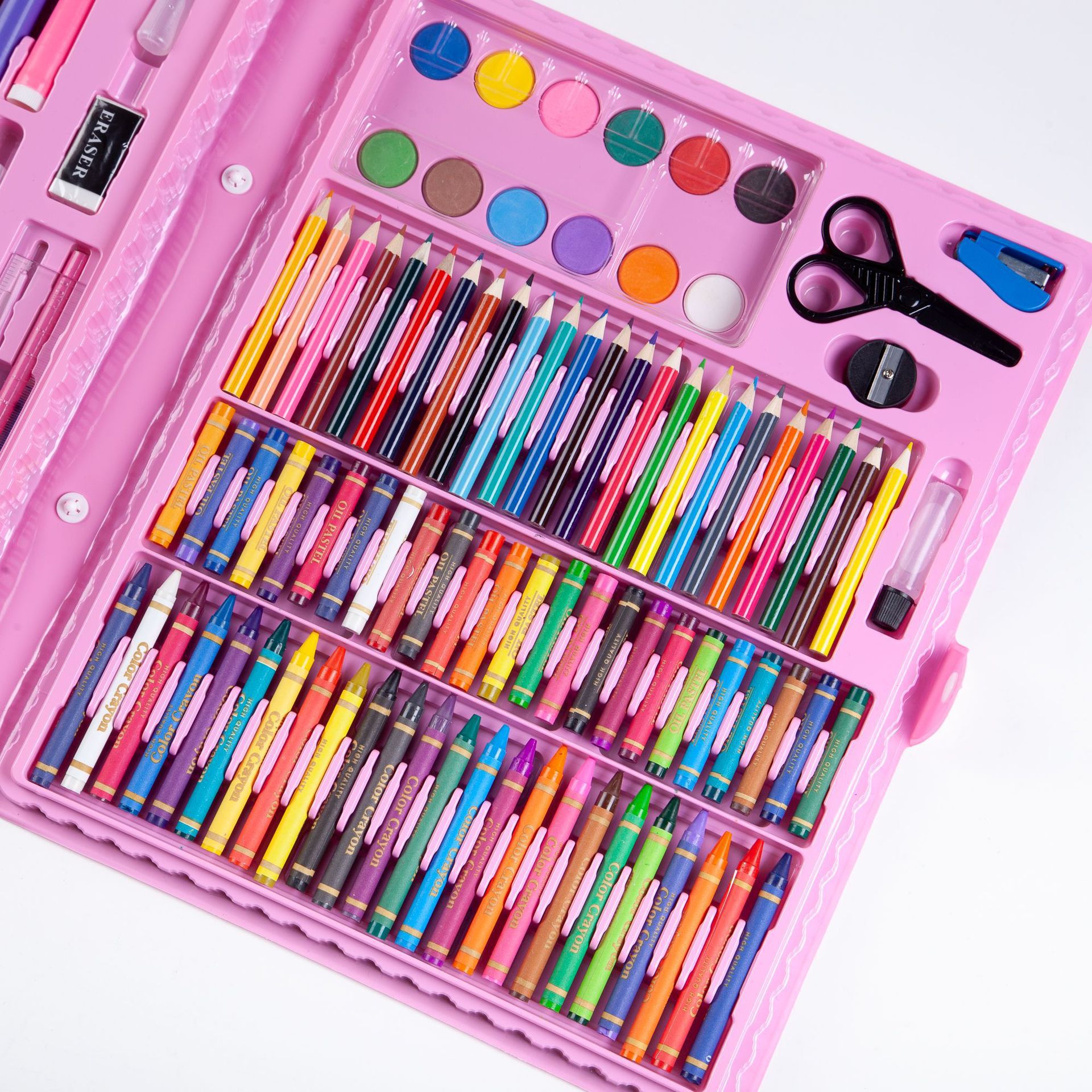 150 Children's Paintbrush Gift Box for Kids Students Watercolor Pens Art Drawing Set School Supplies Learning Oil Pastels