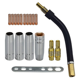 MB15AK welding torch MIG welding stylus point cover nozzle kit contact tip 0.8mm end gun neck connection thread