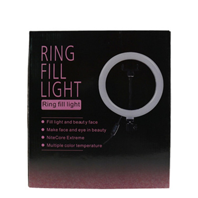 Cross-border 10-inch fill light LED ring live beauty light folding 2.1 meters photography landing photo tripod light stand