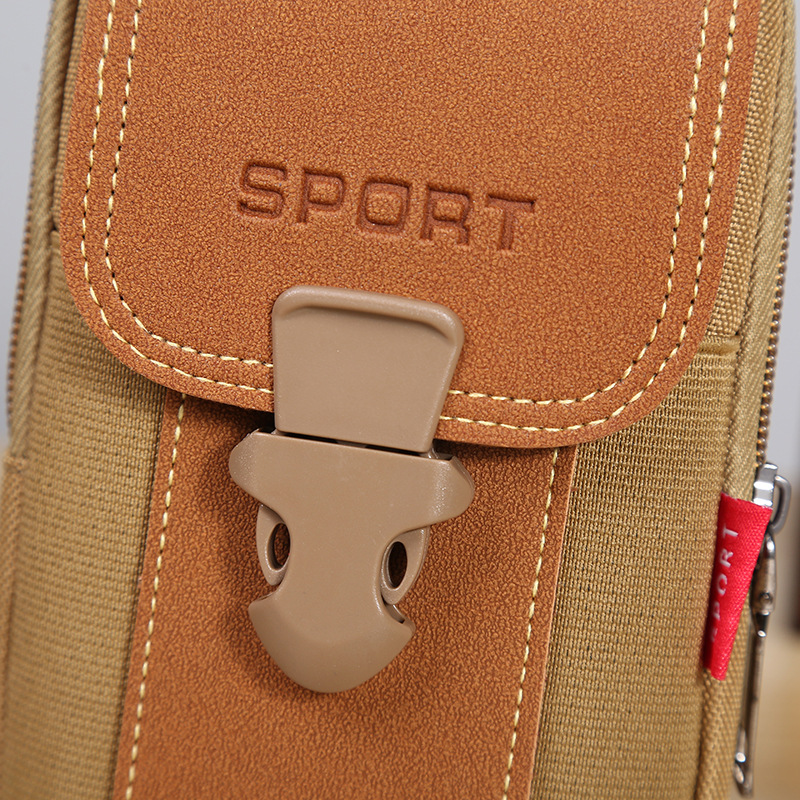 Hot selling fashion Oxford cloth mobile phone Bag Men's multi-functional mobile phone case wear belt mobile phone bag gift spot wholesale