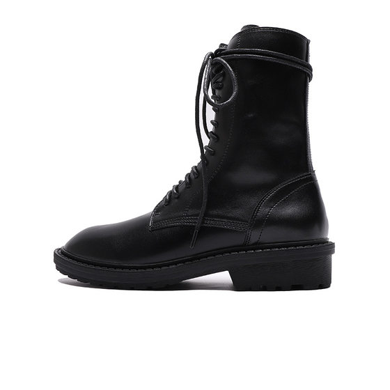Grape Mom Couple's 2024 New Autumn and Winter Vintage Women's Shoes British Style Thick Heel Thick Bottom Martin Boots Short Boots for Women