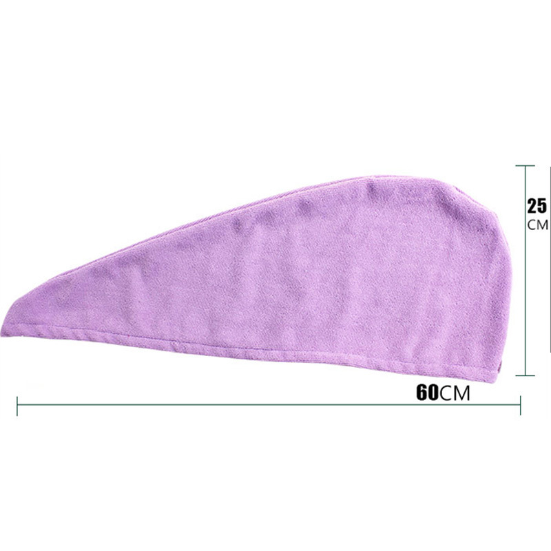 Cross-border spot factory direct thick microfiber dry hair cap absorbent bath cap dry hair towel