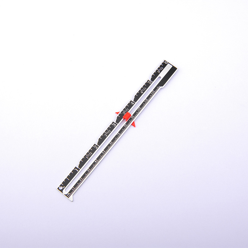 Handmade DIY Ruler Aluminum Stitching Edge Ruler Thickened Sewing Patchwork Ruler Positioning Measure Button Edge Distance Parallel Line