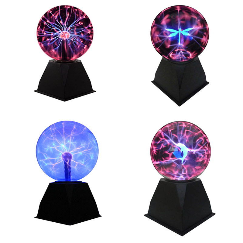 Amazon Hot Sale USB Voice Controlled Electrostatic Ball Plasma Magic Night Light Voice Controlled Light Touch Electrostatic Ball