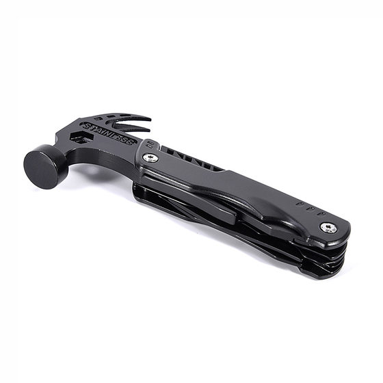 In stock multi-function claw hammer pliers outdoor camping nail Hammer Multi-Purpose Folding tool knife pliers life-saving hammer