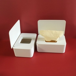 Export Japan Wet Tissue Box Paper Box Household Dustproof Wet Tissue Box Desktop Storage Box with Lid Sealed Mask Box