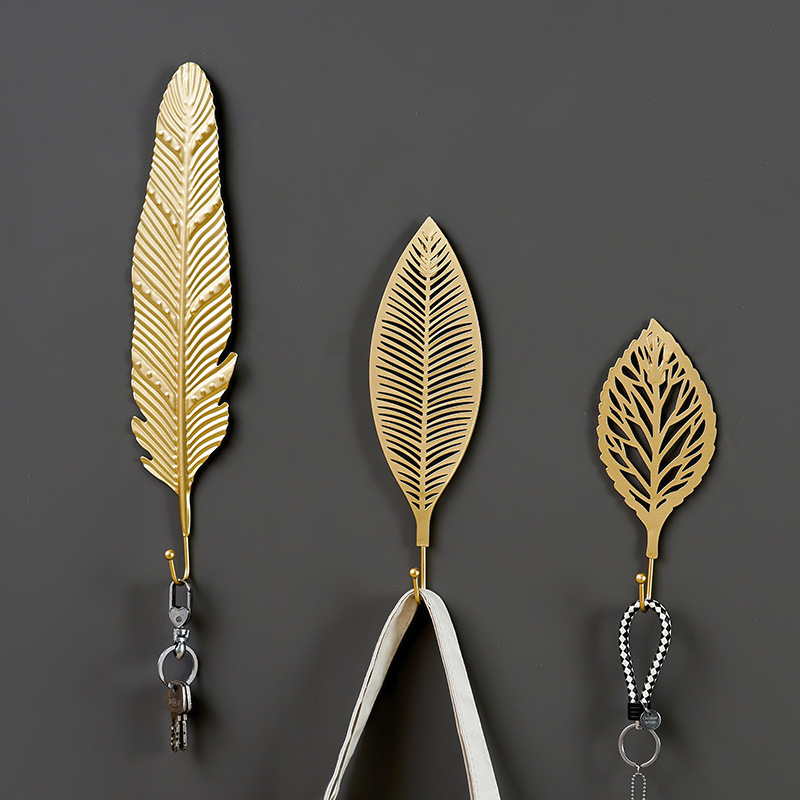 Nordic-style Punch-free Decorative Coat Hook Iron Light Luxury Clothing Store Fitting Room Homestay Hotel Hallway Single Hook