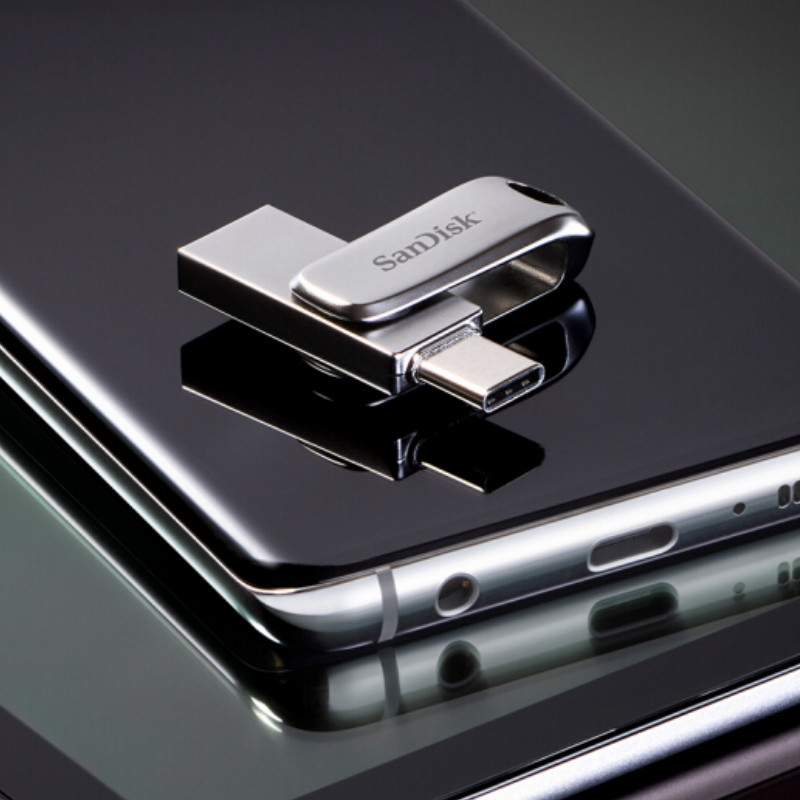Authentic Sandi Android dual-use mobile phone U disk 1TB gift rotating large capacity metal USB music wholesale car