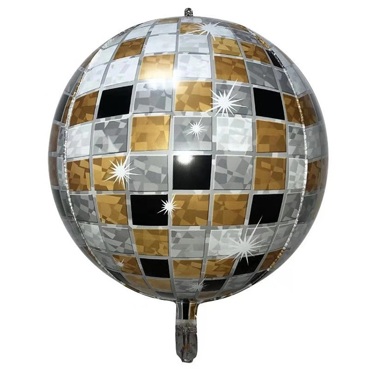 22 inch laser disco 4D ball birthday party decoration aluminum balloon bar mall opening activity layout