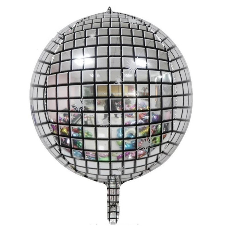22 inch laser disco 4D ball birthday party decoration aluminum balloon bar mall opening activity layout