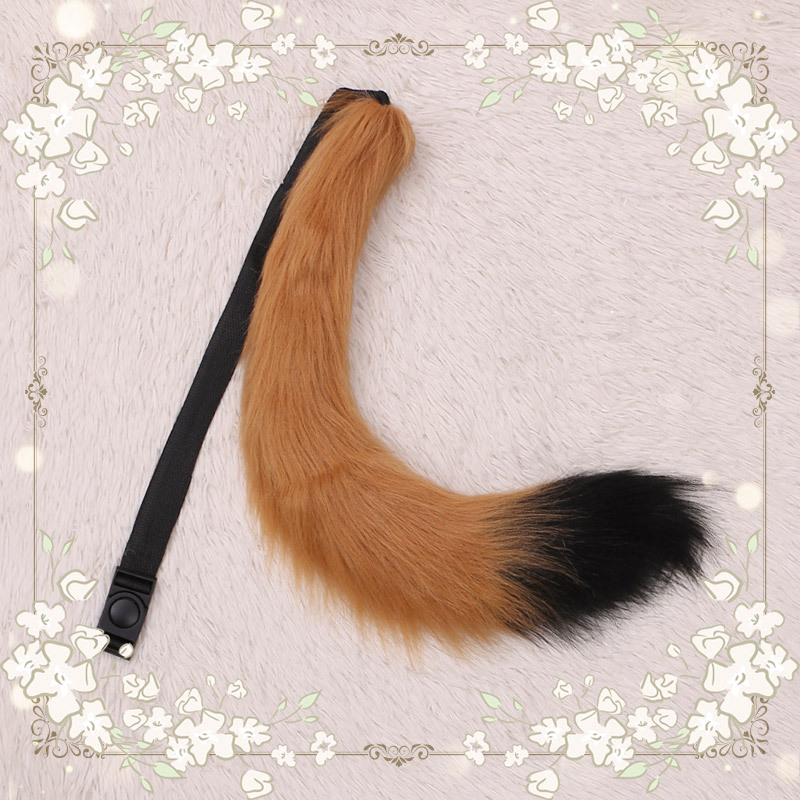 A generation of hand-made animation cute fox mother plush fox tail cosplay accessories beast tail waist
